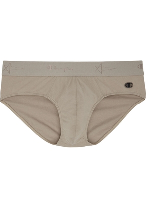 Rick Owens Beige Champion Edition Organic Cotton Briefs