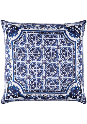 Dolce & Gabbana Navy & White Small Mediterraneo Cushion
