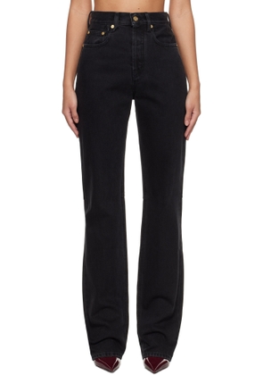 JACQUEMUS Black 'The straight de-Nîmes' Jeans