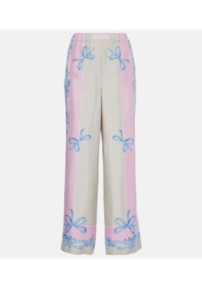 Versace Medusa Cameo silk twill pajama pants