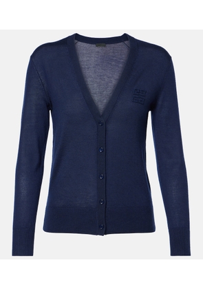 Givenchy 4G semi-sheer cashmere and silk cardigan