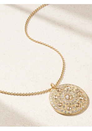 De Beers - Talisman Medal Large 18-karat Gold Diamond Necklace - One size