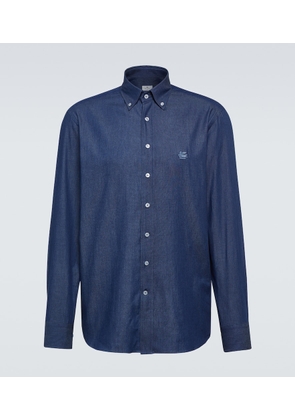 Etro Logo denim shirt