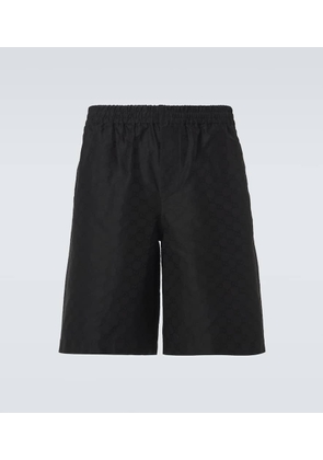 Gucci GG cotton and silk faille shorts