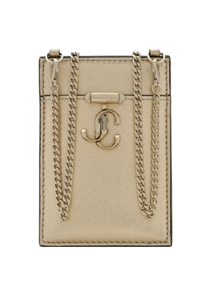 Jimmy Choo Nappa Leather ID Holder With Chain