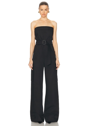 Saint Laurent Strapless Jumpsuit in Noir - Black. Size 40 (also in ).