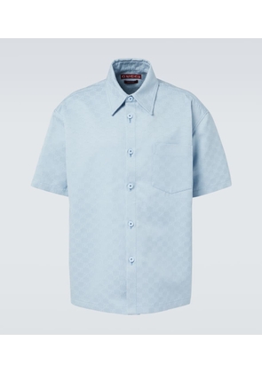 Gucci GG cotton jacquard bowling shirt