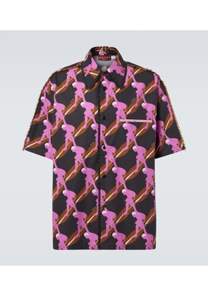 Gucci Printed cotton poplin bowling shirt