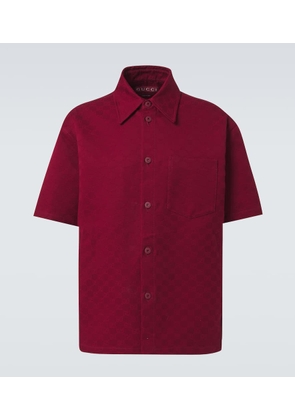 Gucci GG cotton jacquard oversized shirt