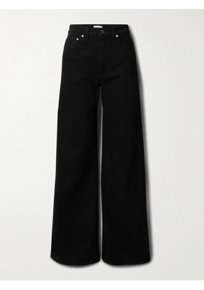 KHAITE - Dane High-rise Wide-leg Jeans - Black - 24,25,26,27,28,29,30,31,32