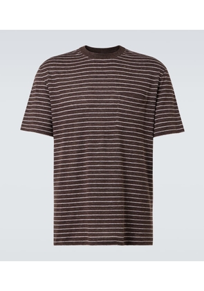Brunello Cucinelli Linen-blend jersey T-shirt