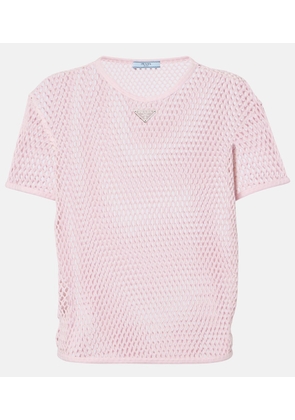 Prada Cotton mesh T-shirt
