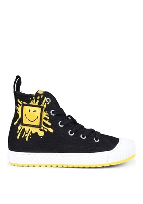Little Marc Jacobs Boys Smile Print High-Top Sneakers