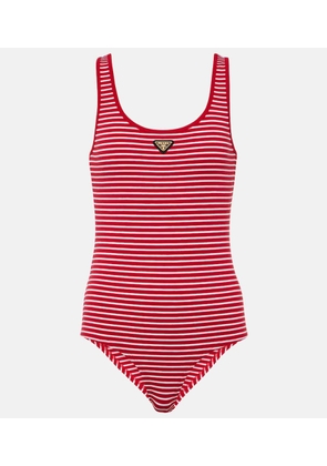 Prada Logo cotton-blend bodysuit