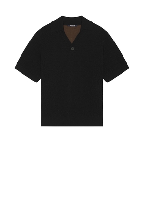 JACQUEMUS Le Polo Scala in Black - Black. Size M (also in ).