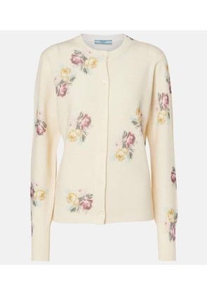 Prada Floral virgin wool cardigan