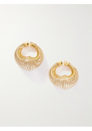 Alaïa - Spiral Gold-tone Hoop Earrings - One size