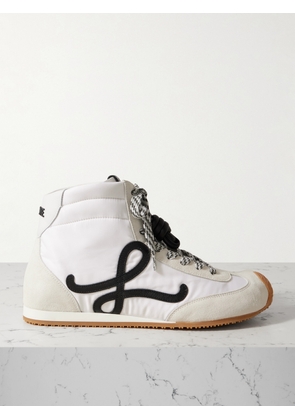 LOEWE - Ballet Runner 2.0 Leather-trimmed Shell And Suede High-top Sneakers - White - IT36,IT37,IT38,IT39,IT40,IT41,IT42