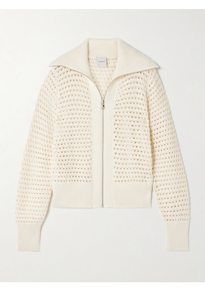 Varley - Eloise Pointelle-knit Cotton Cardigan - Cream - x small,small,medium,large,x large