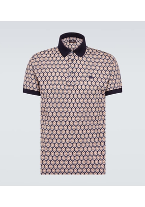 Etro Paisley cotton piquet polo shirt
