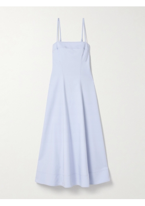 SIMKHAI - Marisol Paneled Cotton-blend Maxi Dress - Blue - US0,US2,US4,US6,US8,US10
