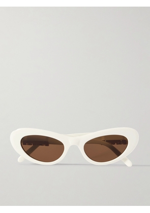 Loewe - Cocktail Cat-eye Acetate Sunglasses - White - One size