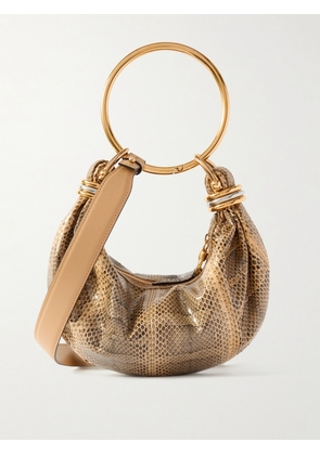 Chloé - Bracelet Embellished Watersnake Shoulder Bag - Animal print - One size