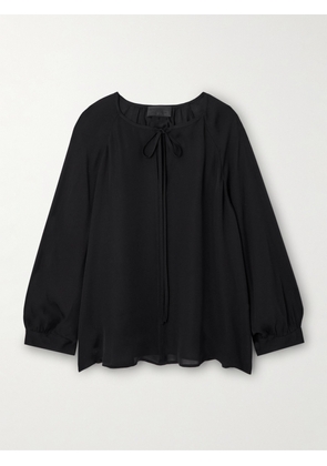 Nili Lotan - Acadia Silk-chiffon Blouse - Black - x small,small,medium,large,x large
