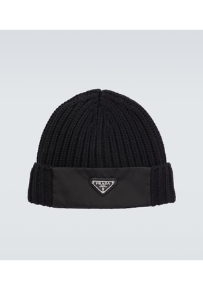 Prada Wool and Re-Nylon gabardine hat