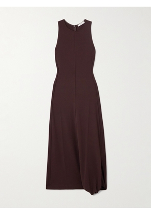 LEMAIRE - Crepe Midi Dress - Burgundy - xx small,x small,small,medium,large,x large