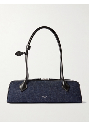 Alaïa - Le Teckel Medium Denim Shoulder Bag - Blue - One size