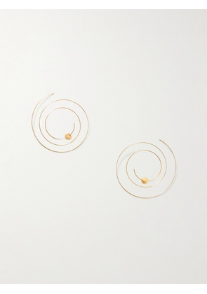 Alaïa - Thin Spiral Gold-tone Earrings - One size