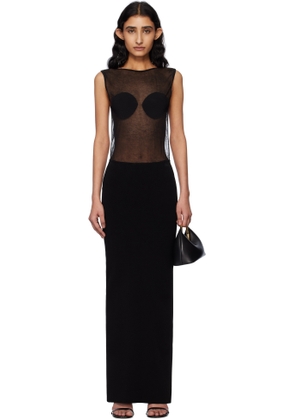 JACQUEMUS Black La Croisière 'The Platano' Maxi Dress