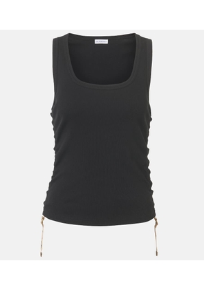 Burberry Ruched cotton-blend top