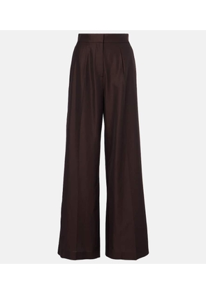 Joseph Alanel silk and cotton wide-leg pants