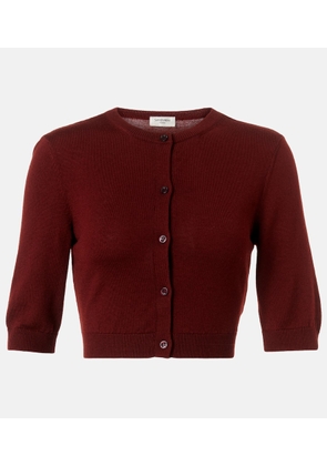 Saint Laurent Cropped wool cardigan