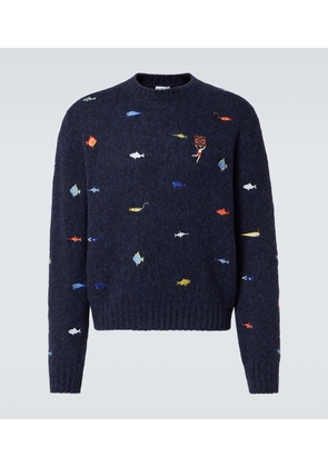 Loewe x Suna Fujita Deep Sea wool sweater