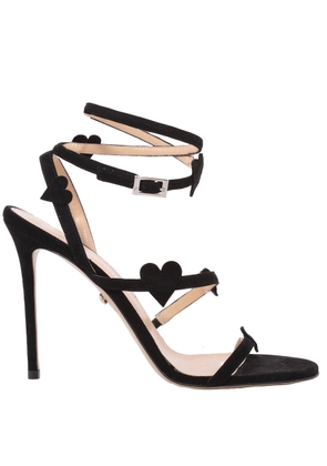 Mach & Mach Petit Coeur Suede Sandals