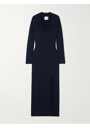 Galvan - Atalanta Stretch-knit Midi Dress - Blue - x small,small,medium,large,x large