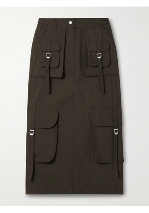 Acne Studios - Cotton-blend Midi Cargo Skirt - Gray - EU 32,EU 34,EU 36,EU 38,EU 40,EU 42