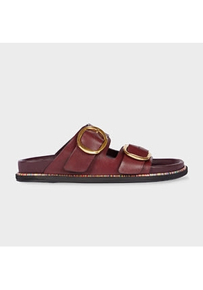 Paul Smith Women's Bordeaux 'Misia' Mule Sandals Red