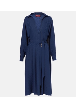 Gucci Horsebit silk midi dress