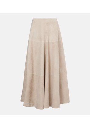 Altuzarra Varda suede maxi skirt
