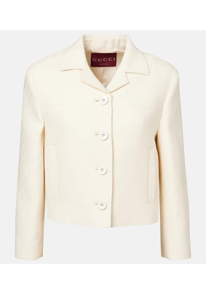 Gucci GG wool and silk crÃªpe jacket