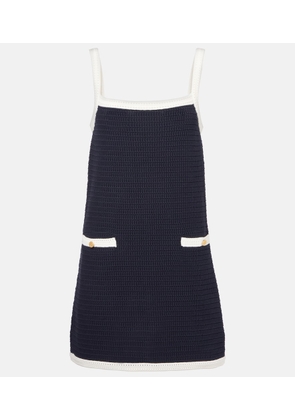 Gucci Knitted cotton-blend minidress