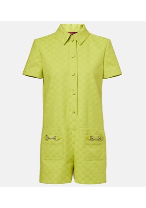 Gucci Horsebit GG Canvas romper