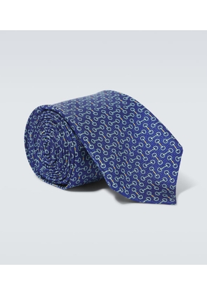 Gucci Horsebit silk jacquard tie