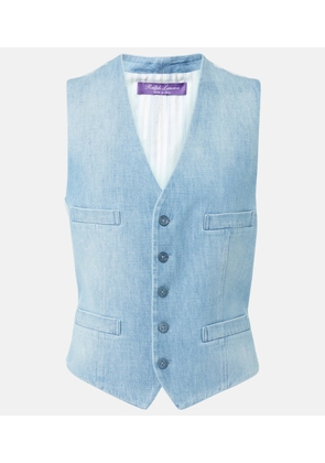 Ralph Lauren Collection Distressed denim vest