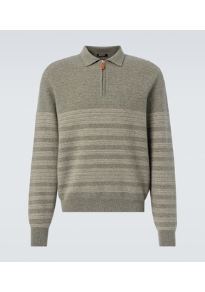 Loro Piana Oggebbio wool and cotton polo sweater