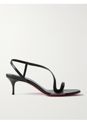 Christian Louboutin - Rosalie 55 Leather And Pvc Slingback Sandals - Black - IT34,IT36,IT36.5,IT37,IT37.5,IT38,IT38.5,IT39,IT39.5,IT40,IT40.5,IT41,IT41.5,IT42